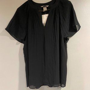 H & M Black Blouse Shirt -NEW